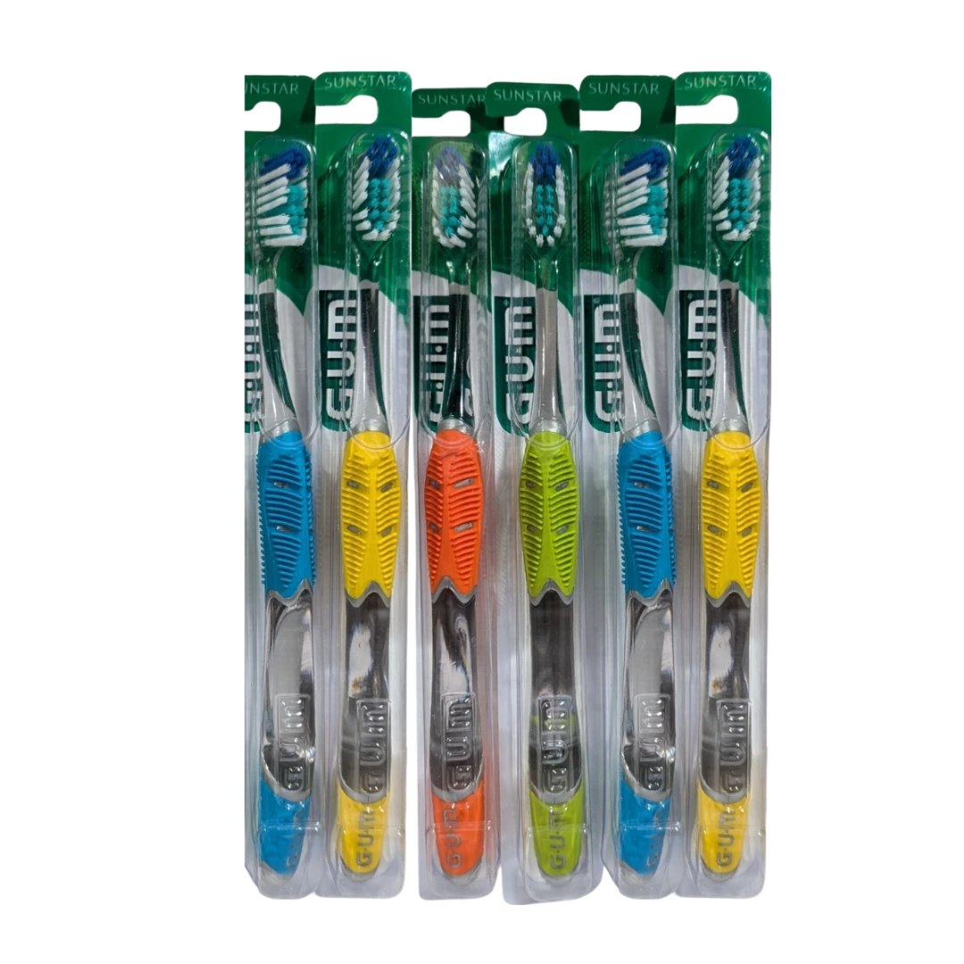 GUM 590 Technique Complete Care Adult Toothbrush: Full Head, Soft Bristles