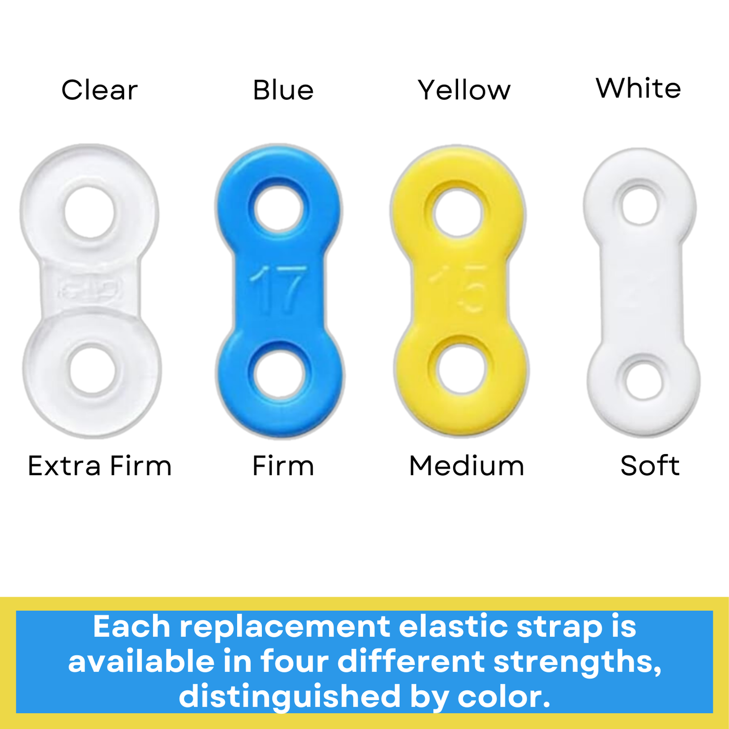 BLUE: Myerson EMA Snore Guard Replacement Straps