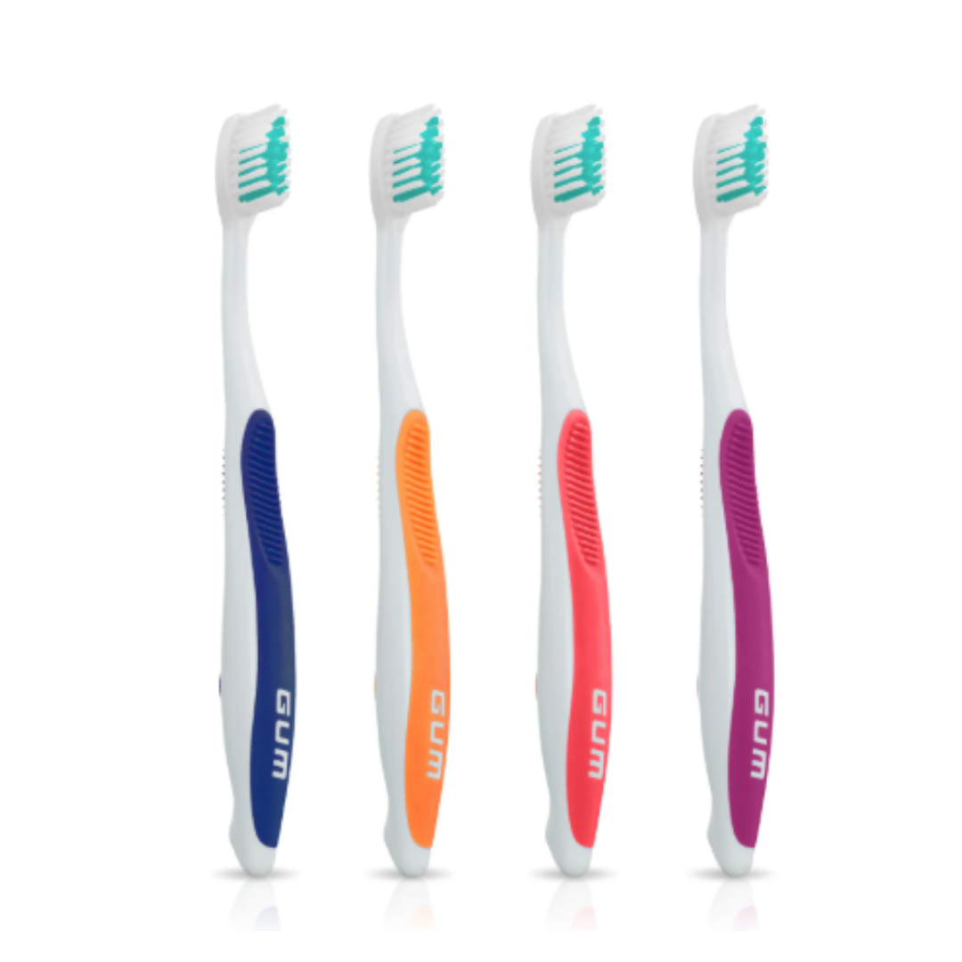 GUM 457 Dome Trim Toothbrush: Compact Head, Soft Bristles