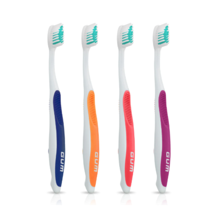 GUM 457 Dome Trim Toothbrush: Compact Head, Soft Bristles