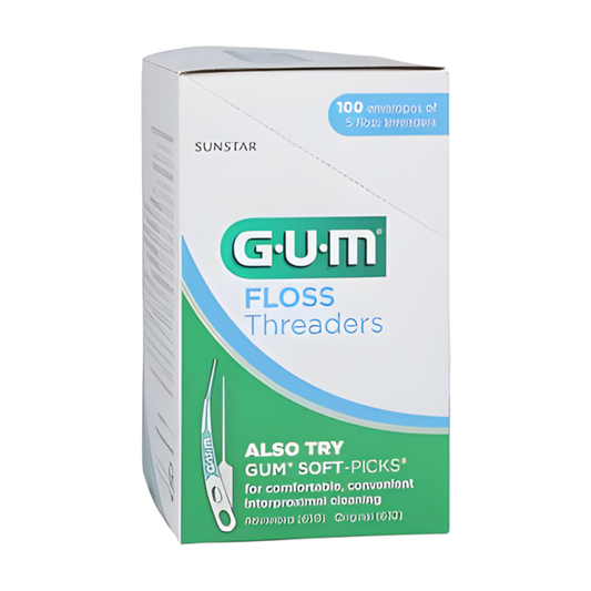 GUM Eez-Thru Floss Threaders: 100 Envelopes, 5 Threaders per Envelope (500 Threaders Total)