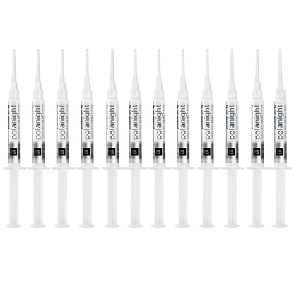 SDI Pola Night 10% Carbamide Peroxide Teeth Whitening Gel: 1.3ml Refill Syringes Advanced Tooth Whitening System with Clear Zipper Pouch