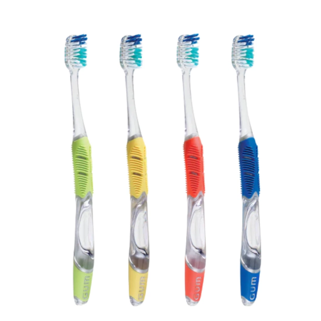GUM 590 Technique Complete Care Adult Toothbrush: Full Head, Soft Bristles