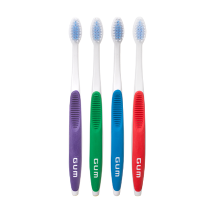 GUM 124 Orthodontic Toothbrush: Compact Head, Soft Bristles