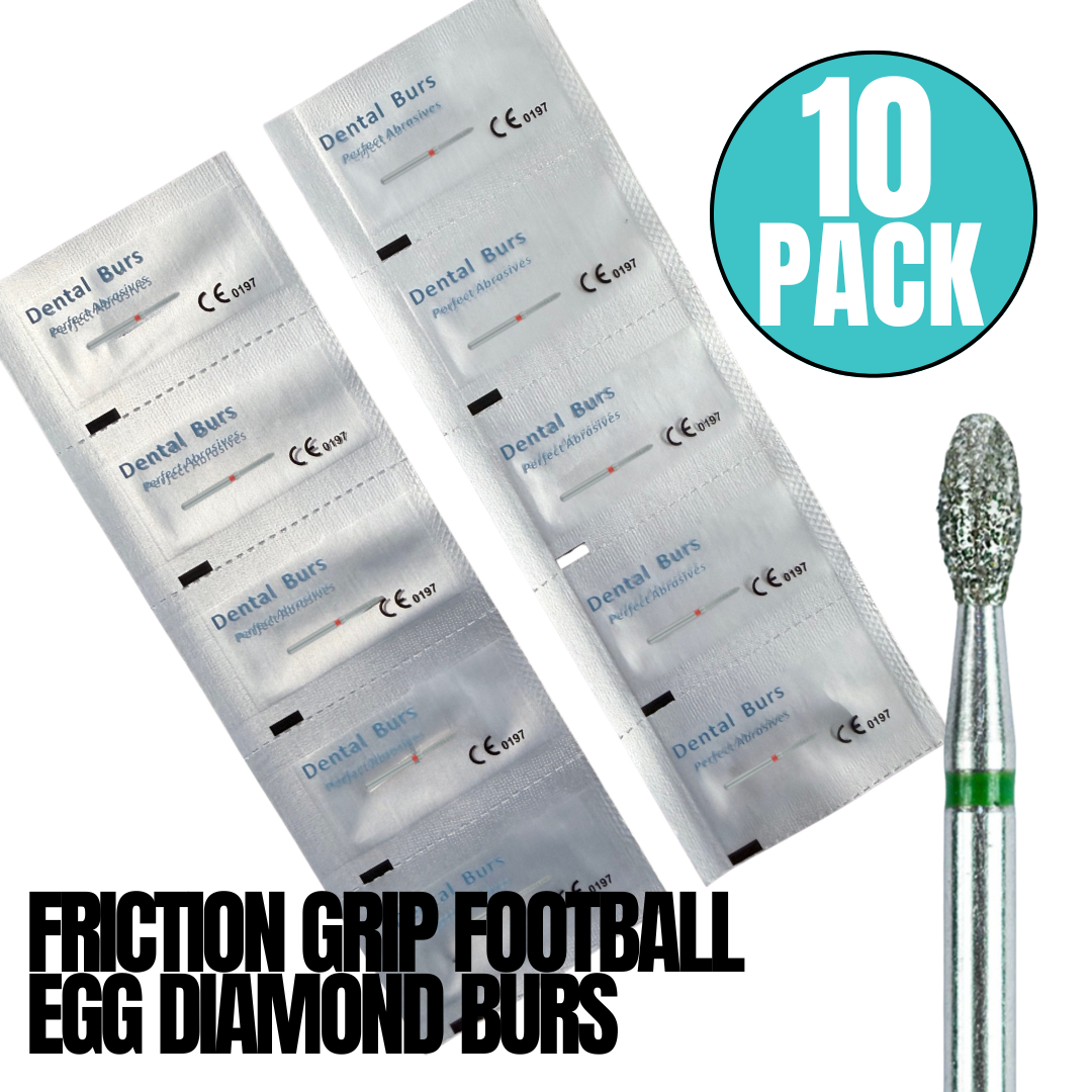 10 Pack: Egg Football FG Dental Diamond Burs