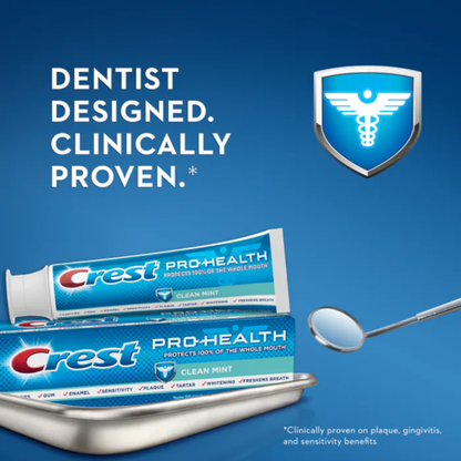 Crest Pro-Health Clean Mint Toothpaste 0.85oz: Adult Travel Sized Toothpaste