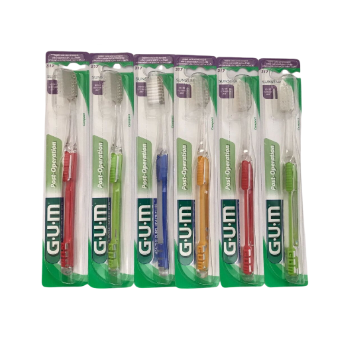 GUM 317 Delicate Post-Surgical Operation Toothbrush: Ultra-Soft Gentle Bristles