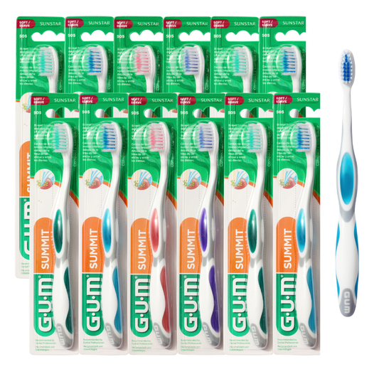 GUM 505 Summit Toothbrush: Compact Head, Soft Bristles