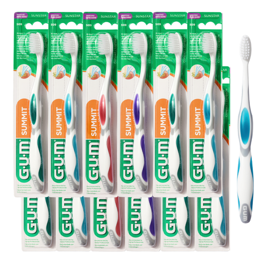 GUM 509 Summit Toothbrush: Compact Head, Ultra-Soft Bristles