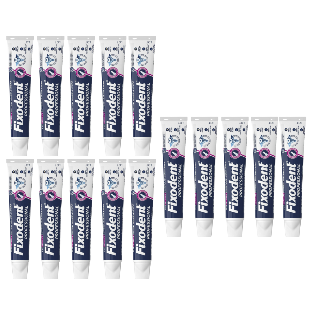 Fixodent Professional Denture Adhesive: Travel Sized/Pocket Sized Tubes, 0.35 oz