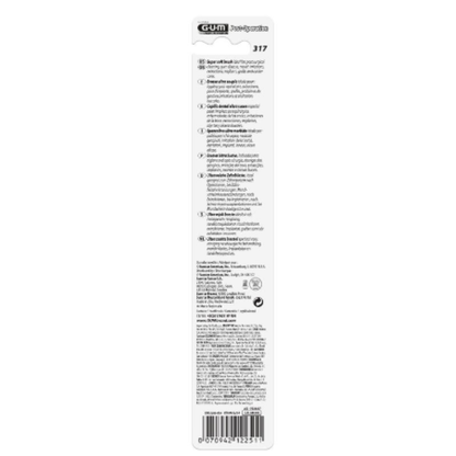 GUM 317 Delicate Post-Surgical Operation Toothbrush: Ultra-Soft Gentle Bristles